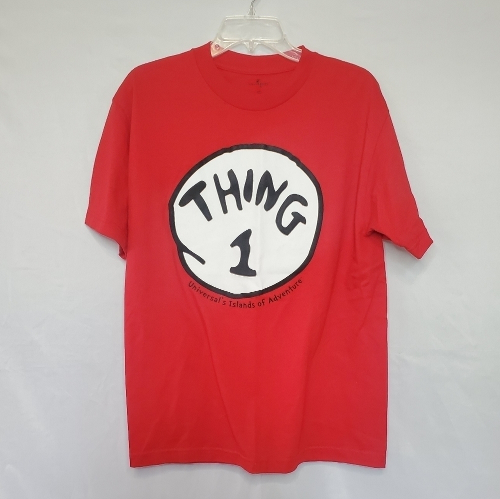 Universal Studios Cat in the Hat Thing 1 Short Sleeve Shirt